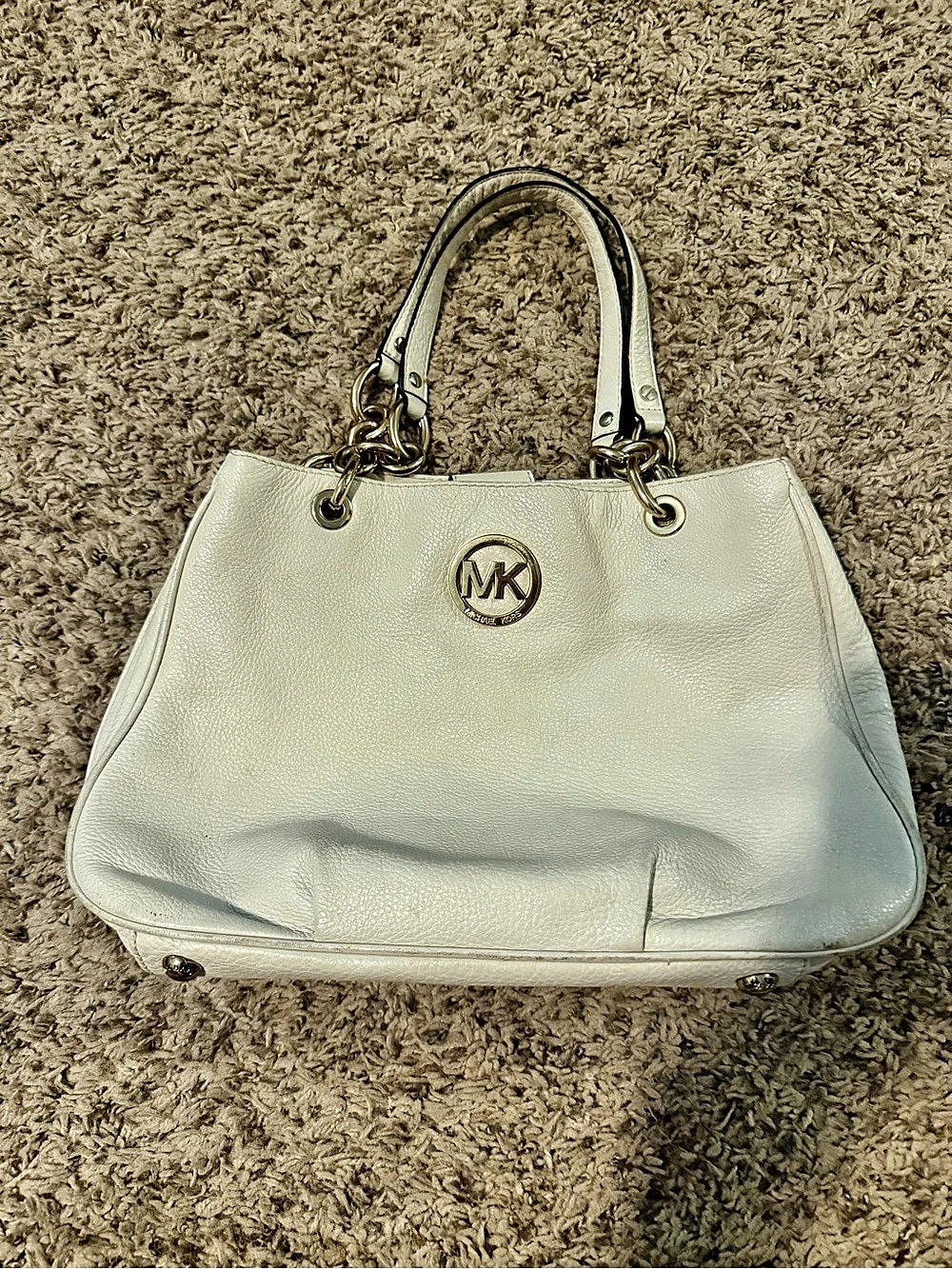 Michael Kors White Shoulder Bag